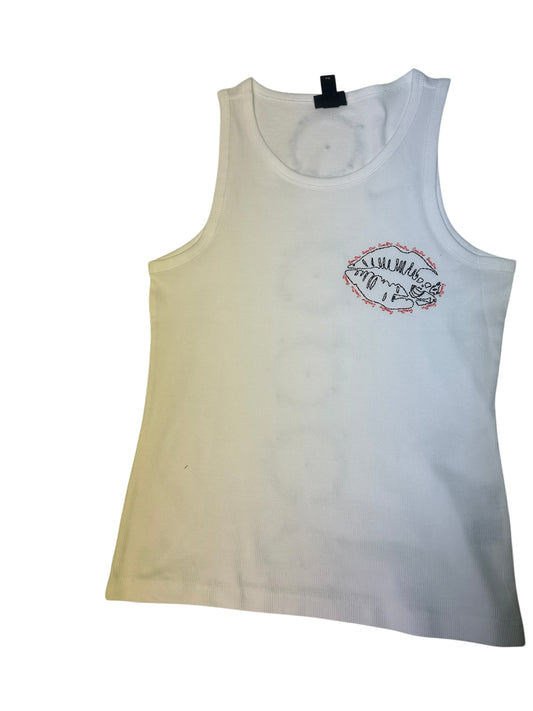 Spine Cord Rhinestone Tank Tee