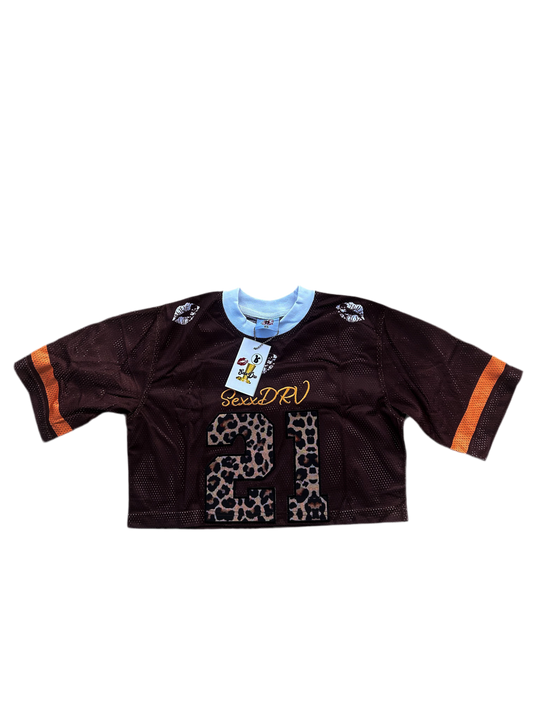 Cropped Brown Women’s Jersey
