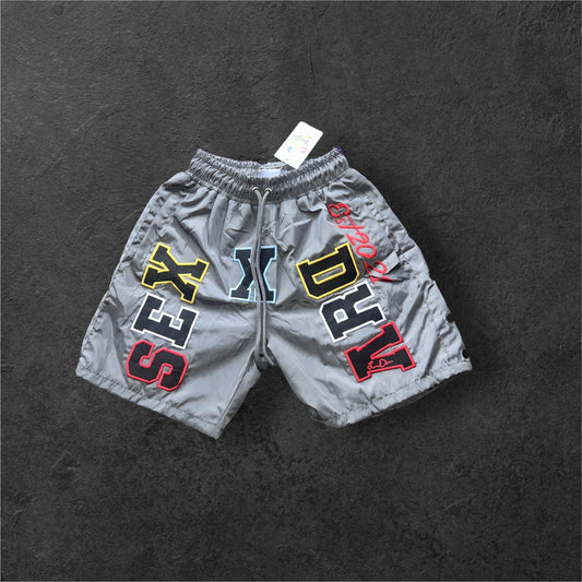 Patch Work Gray Shorts